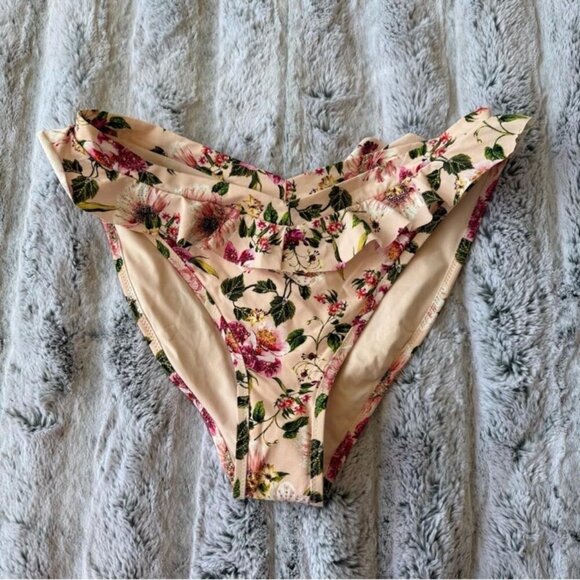 Hanky Panky Summer Floral Ruffle Bikini Bottoms - Picture 2 of 5